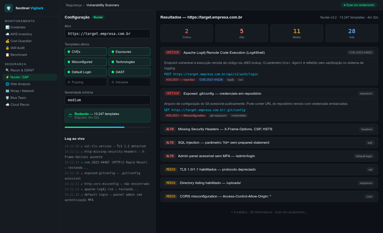 Sentinel Vigilark — Security Scan